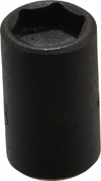 Proto - 1/4" Drive 3/8" Standard Magnetic Impact Socket - 6 Points, 15/16" OAL - Exact Tooling