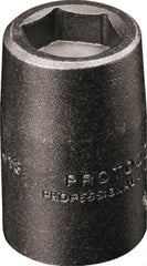 Proto - 3/8" Drive 14mm Standard Magnetic Impact Socket - 6 Points, 1-3/16" OAL - Exact Tooling