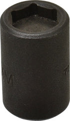 Proto - 3/8" Drive 12mm Standard Magnetic Impact Socket - 6 Points, 1-5/32" OAL - Exact Tooling