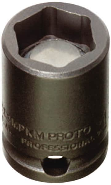 Proto - 1/2" Drive, 7/16" Socket, Power Socket - 6 Points, 1-1/2" OAL - Exact Tooling