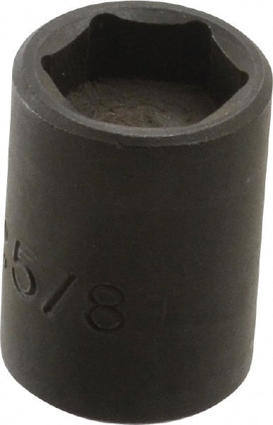 Proto - 3/8" Drive 5/8" Standard Magnetic Impact Socket - 6 Points, 1-7/32" OAL - Exact Tooling