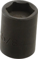 Proto - 3/8" Drive 5/8" Standard Magnetic Impact Socket - 6 Points, 1-7/32" OAL - Exact Tooling