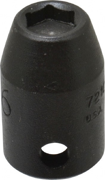 Proto - 3/8" Drive, 5/16" Socket, Power Socket - 6 Points, 1-3/32" OAL - Exact Tooling