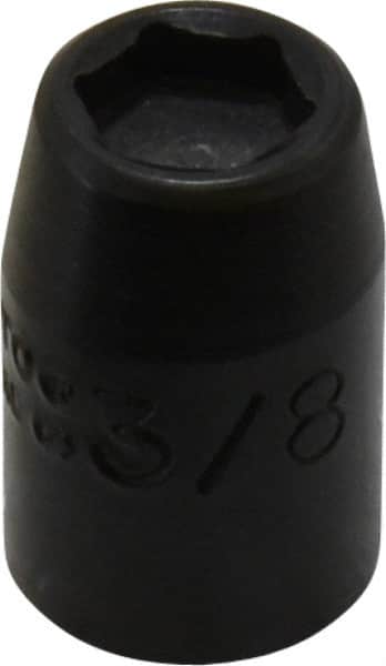 Proto - 3/8" Drive, 3/8" Socket, Power Socket - 6 Points, 1-3/32" OAL - Exact Tooling