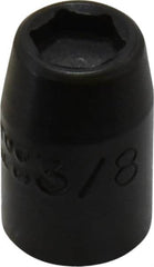 Proto - 3/8" Drive, 3/8" Socket, Power Socket - 6 Points, 1-3/32" OAL - Exact Tooling