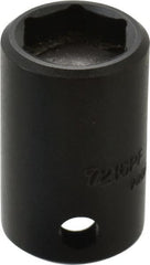 Proto - 3/8" Drive, 1/2" Socket, Power Socket - 6 Points, 1-3/16" OAL - Exact Tooling