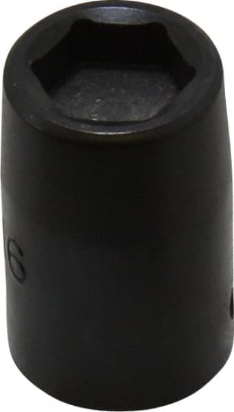 Proto - 1/2" Drive, 9/16" Socket, Power Socket - 6 Points, 1-1/2" OAL - Exact Tooling