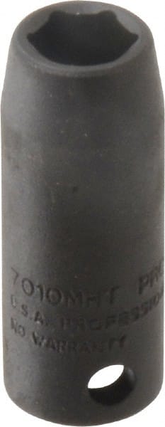 Proto - 3/8" Drive 10mm Deep Thin Wall Impact Socket - 6 Points, 2" OAL - Exact Tooling