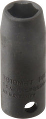 Proto - 3/8" Drive 10mm Deep Thin Wall Impact Socket - 6 Points, 2" OAL - Exact Tooling