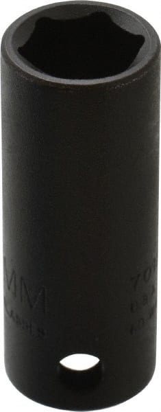 Proto - 3/8" Drive 12mm Deep Thin Wall Impact Socket - 6 Points, 2" OAL - Exact Tooling