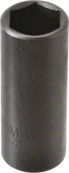 Proto - 3/8" Drive 15mm Deep Thin Wall Impact Socket - 6 Points, 2" OAL - Exact Tooling