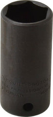 Proto - 3/8" Drive 19mm Deep Thin Wall Impact Socket - 6 Points, 2" OAL - Exact Tooling
