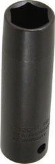 Proto - 1/2" Drive 5/8" Deep Thin Wall Impact Socket - 6 Points, 3-1/4" OAL - Exact Tooling