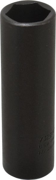 Proto - 1/2" Drive 11/16" Deep Thin Wall Impact Socket - 6 Points, 3-1/4" OAL - Exact Tooling