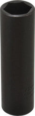 Proto - 1/2" Drive 11/16" Deep Thin Wall Impact Socket - 6 Points, 3-1/4" OAL - Exact Tooling