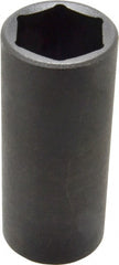 Proto - 1/2" Drive 1-1/16" Deep Thin Wall Impact Socket - 6 Points, 3-1/2" OAL - Exact Tooling