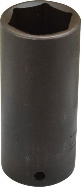 Proto - 1/2" Drive 1-1/8" Deep Thin Wall Impact Socket - 6 Points, 3-1/2" OAL - Exact Tooling