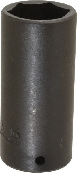 Proto - 1/2" Drive 1-3/16" Deep Thin Wall Impact Socket - 6 Points, 3-1/2" OAL - Exact Tooling