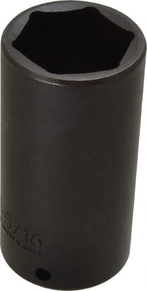 Proto - 1/2" Drive 1-5/16" Deep Thin Wall Impact Socket - 6 Points, 3-1/2" OAL - Exact Tooling