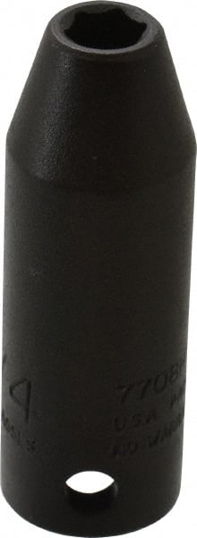 Proto - 3/8" Drive 1/4" Deep Thin Wall Impact Socket - 6 Points, 2" OAL - Exact Tooling