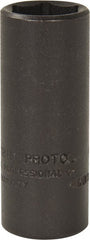 Proto - 3/8" Drive 9/16" Deep Thin Wall Impact Socket - 6 Points, 2" OAL - Exact Tooling
