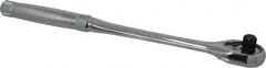 Proto - 3/8" Drive Pear Head Ratchet - Chrome Finish, 11" OAL, 45 Gear Teeth, Long Full Polished Handle, Standard Head - Exact Tooling