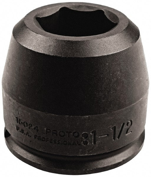 Proto - 1-1/2" Drive 1-7/8" Standard Impact Socket - 6 Points, 5-3/4" OAL - Exact Tooling