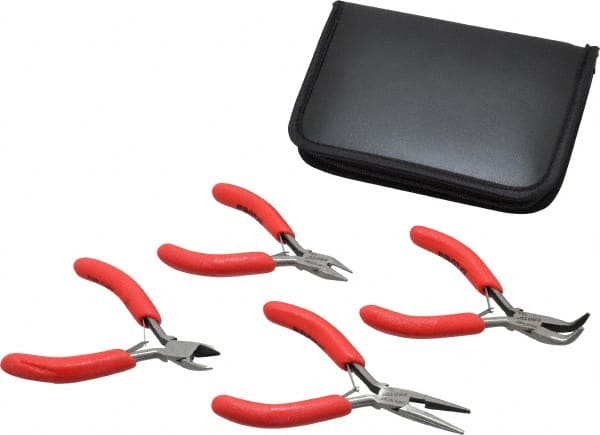 Proto - 4 Piece Mini Plier Set - Comes in Kit Bag - Exact Tooling