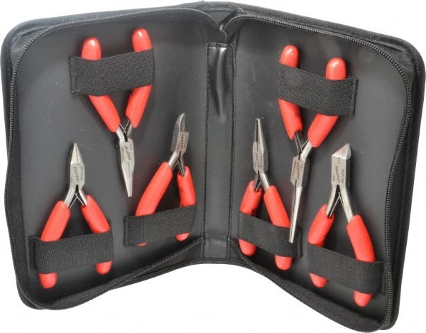 Proto - 6 Piece Mini Plier Set - Comes in Kit Bag - Exact Tooling