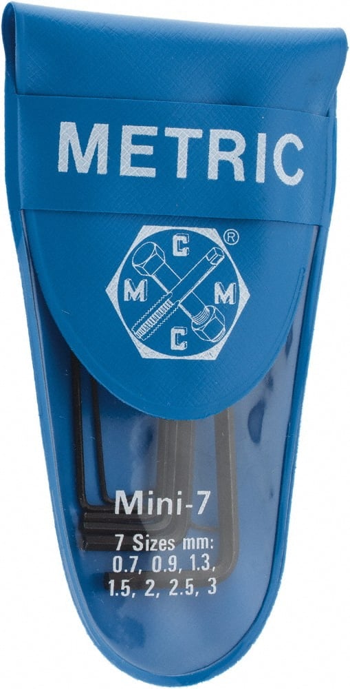 Value Collection - Hex Key Sets - 7PC .71-3MM HEX KEY SET - Exact Tooling