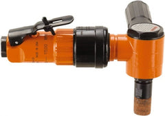 Dotco - 6mm Collet, Angle Handle, Air Angle Die Grinder - 11,500 RPM, Front Exhaust, 38 CFM, 0.9 hp, 90 psi, 6.3mm Inlet - Exact Tooling