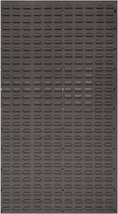 Quantum Storage - 36" Wide x 61" High, Gray Louvered Bin Panel - Use with Stack and Hang Bins - Exact Tooling