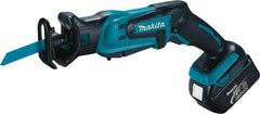 Makita - 18V, 0 to 3,000 SPM, Cordless Reciprocating Saw - 1/2" Stroke Length, 16" Saw Length, 2 Lithium-Ion Batteries Included - Exact Tooling