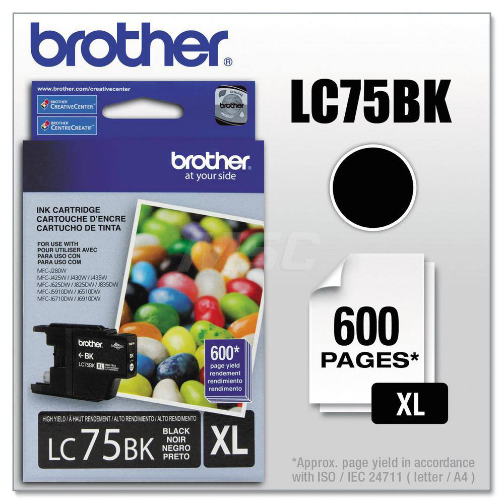 Brother - Office Machine Supplies & Accessories; Office Machine/Equipment Accessory Type: Ink Cartridge ; For Use With: Brother MFC-J280W; J425W; J430W; J435W; J5910DW; J625DW; J6510DW; J6710DW; J6910DW; J825DW; J835DW ; Color: Black - Exact Tooling