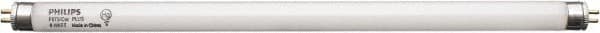 Philips - 8 Watt Fluorescent Tubular Miniature Bi-Pin Lamp - 4,100°K Color Temp, 400 Lumens, 56 Volts, T5, 7,500 hr Avg Life - Exact Tooling