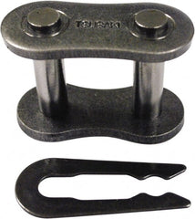 U.S. Tsubaki - 3/4" Pitch, Spring Type Roller Chain Connecting Link - For Use with British Standard Single Strand Chain - Exact Tooling