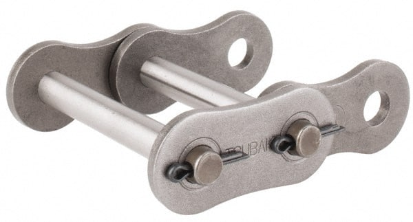 U.S. Tsubaki - 1-1/4" Pitch, ANSI 100-2, Cottered Roller Chain Connecting Link - For Use with Double Strand Chain - Exact Tooling