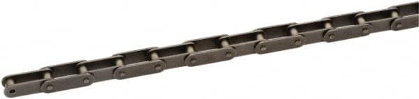U.S. Tsubaki - 1-1/2" Pitch, ANSI C2060H, Double Pitch Roller Chain - Chain No. C2060H, 1,410 Lb. Capacity, 10 Ft. Long, 15/32" Roller Diam, 1/2" Roller Width - Exact Tooling