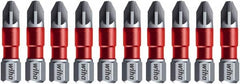 Wiha - PZ.1 Phillips Screwdriver Bit - 1/4" Drive, 1-9/64" OAL - Exact Tooling