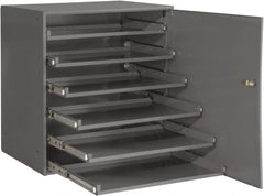 Durham - 6 Drawer, Small Parts Slide Rack Cabinet - 22" Deep x 23" Wide x 17" High - Exact Tooling