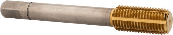 Balax - 7/16-20 UNF 2B H7 Thread Limit Bottoming Thread Forming Tap - Powdered Metal High Speed Steel, TiN Finish, 3-5/32" OAL, 0.95" Thread Length, Right Hand Thread, Series BXSTAINLESS - Exact Tooling