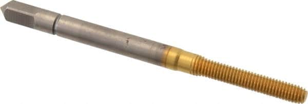 Balax - M3x0.50 Metric Coarse 6H D6 Thread Limit Bottoming Thread Forming Tap - Powdered Metal High Speed Steel, TiN Finish, 1-15/16" OAL, 0.626" Thread Length, Right Hand Thread, Series BXSTAINLESS - Exact Tooling