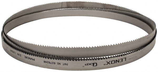 Lenox - 4 to 6 TPI, 13' 6" Long x 1" Wide x 0.035" Thick, Welded Band Saw Blade - Bi-Metal, Toothed Edge, Raker Tooth Set, Flexible Back, Contour Cutting - Exact Tooling