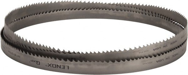 Lenox - 2 to 3 TPI, 15' Long x 1-1/4" Wide x 0.042" Thick, Welded Band Saw Blade - Bi-Metal, Toothed Edge, Raker Tooth Set, Flexible Back, Contour Cutting - Exact Tooling