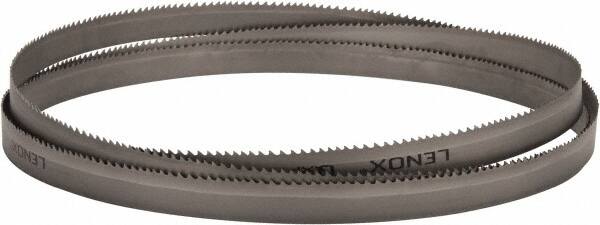 Lenox - 4 to 6 TPI, 12' 3" Long x 1" Wide x 0.035" Thick, Welded Band Saw Blade - Bi-Metal, Toothed Edge, Raker Tooth Set, Flexible Back, Contour Cutting - Exact Tooling