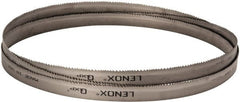 Lenox - 5 to 8 TPI, 12' 10" Long x 1" Wide x 0.035" Thick, Welded Band Saw Blade - Bi-Metal, Toothed Edge, Raker Tooth Set, Flexible Back, Contour Cutting - Exact Tooling