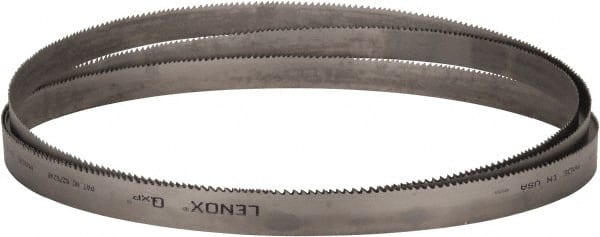 Lenox - 4 to 6 TPI, 15' 6" Long x 1-1/4" Wide x 0.042" Thick, Welded Band Saw Blade - Bi-Metal, Toothed Edge, Raker Tooth Set, Flexible Back, Contour Cutting - Exact Tooling