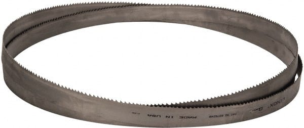 Lenox - 3 to 4 TPI, 18' 10" Long x 1-1/2" Wide x 0.05" Thick, Welded Band Saw Blade - Bi-Metal, Toothed Edge, Raker Tooth Set, Flexible Back, Contour Cutting - Exact Tooling
