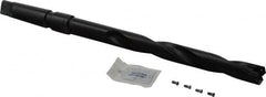 Allied Machine and Engineering - Series 1, 13/16" Max Diam, 3MT Taper Shank, Helical Flute Spade Drill - 6-1/2" Max Depth, 9-47/64" Body Length, 13-7/32" OAL, Extended Length, Through Coolant - Exact Tooling