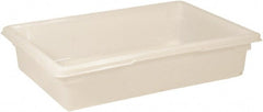 Rubbermaid - Rectangular, White Polyethylene Food Tote Box - 6" High x 18" Wide x 26" Long, with Snap-On Lid - Exact Tooling